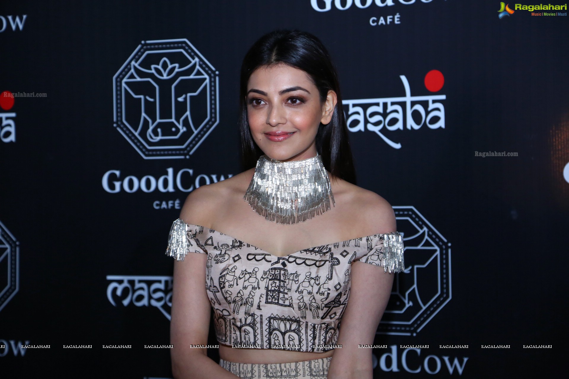 Kajal Aggarwal at Good Cow Cafe and Aquamarine Jewellery Launch, HD Gallery