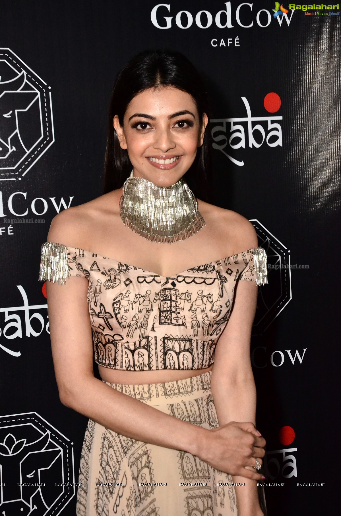 Kajal Aggarwal at Good Cow Cafe and Aquamarine Jewellery Launch, HD Gallery