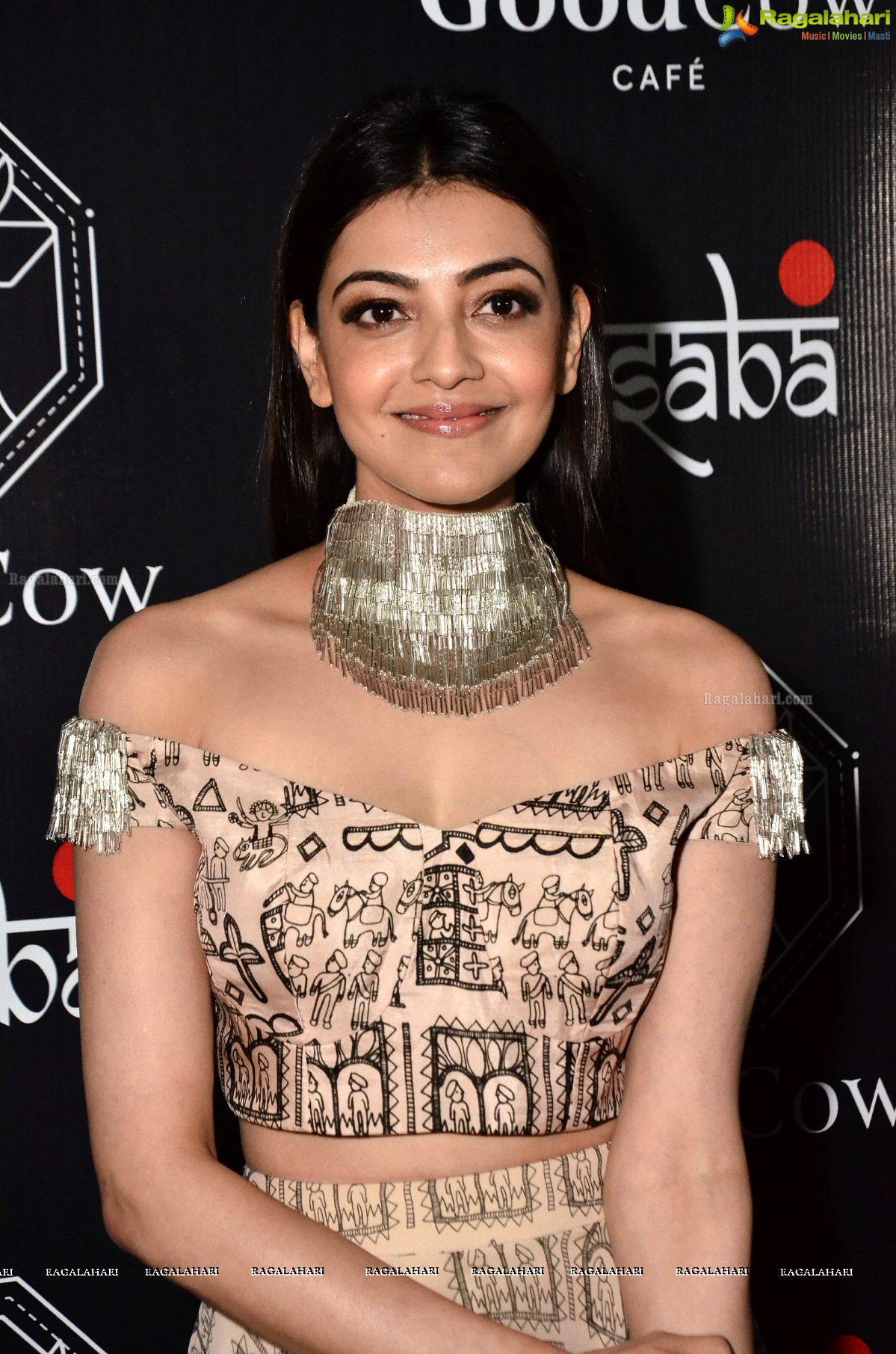 Kajal Aggarwal at Good Cow Cafe and Aquamarine Jewellery Launch, HD Gallery