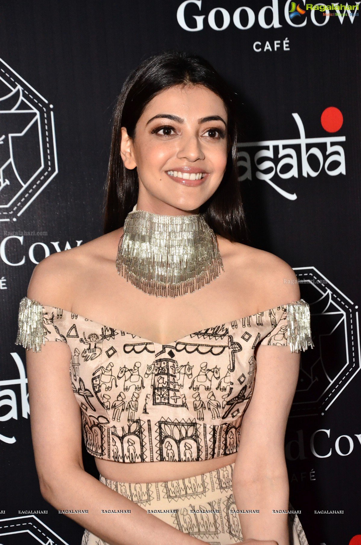 Kajal Aggarwal at Good Cow Cafe and Aquamarine Jewellery Launch, HD Gallery