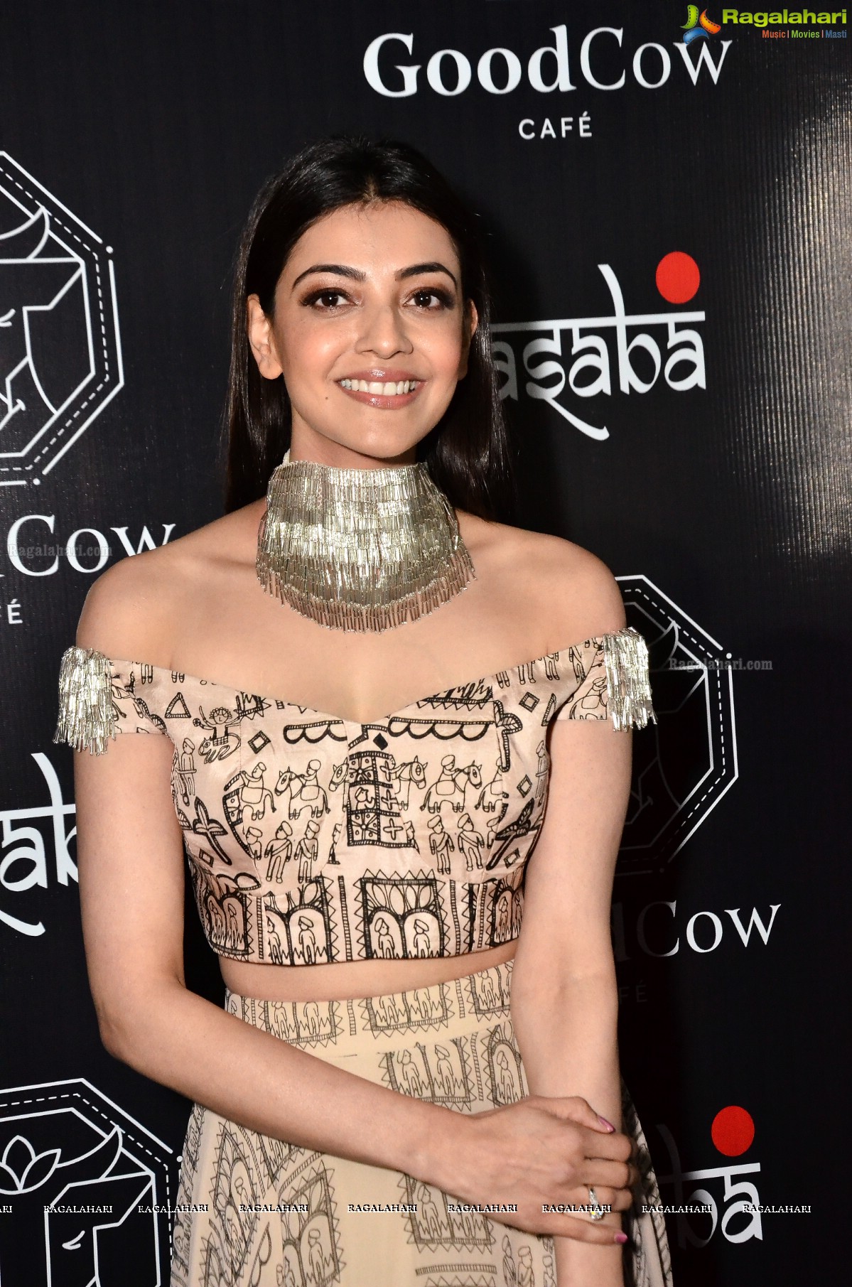 Kajal Aggarwal at Good Cow Cafe and Aquamarine Jewellery Launch, HD Gallery