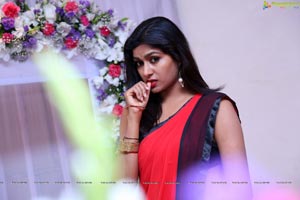 Sai Akshatha Red Saree