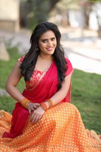 Anusha Parada Half Saree