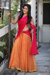 Anusha Parada Half Saree