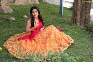 Anusha Parada Half Saree