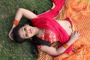 Anusha Parada Half Saree