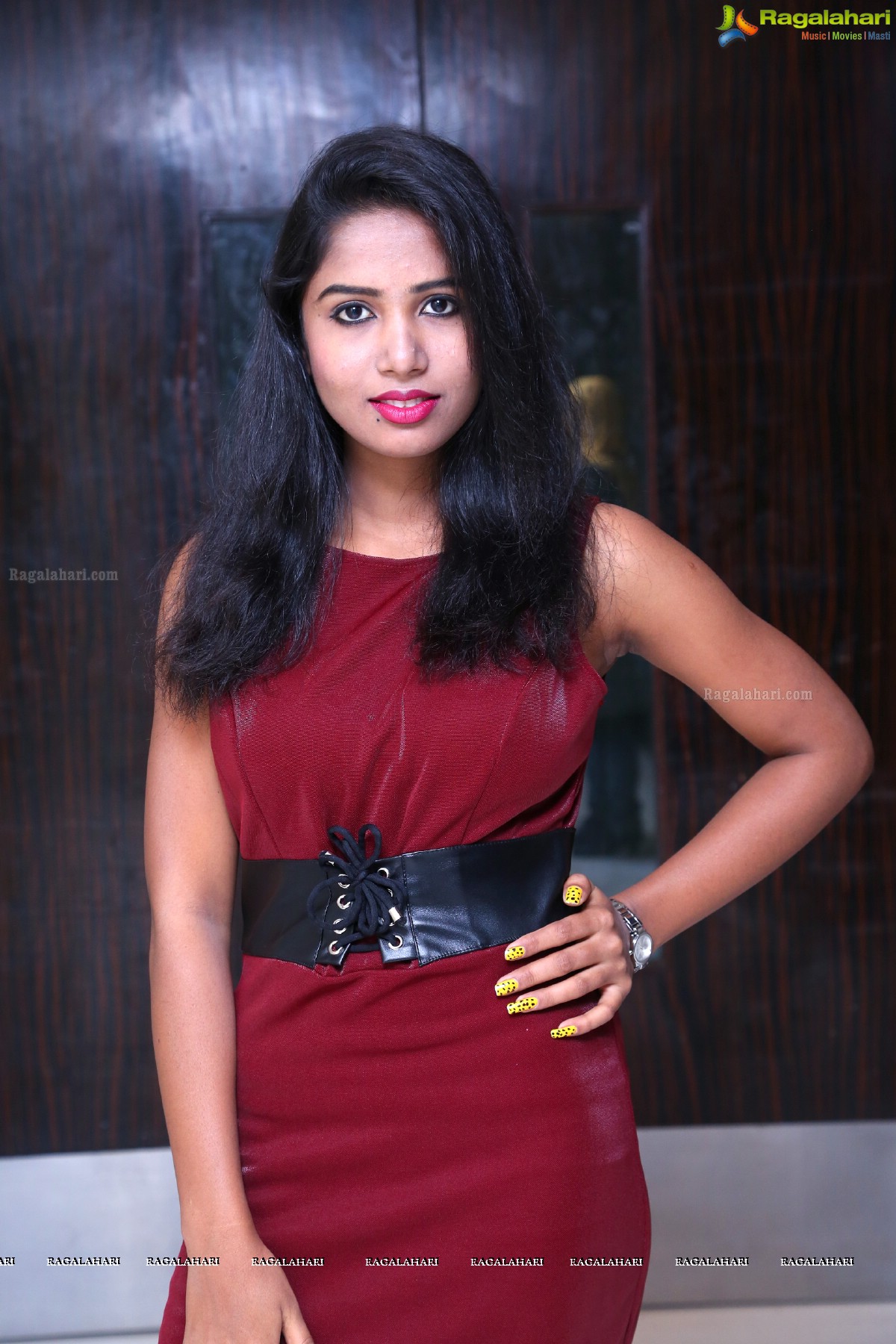 Hasini at Miss Telangana Auditions 2018