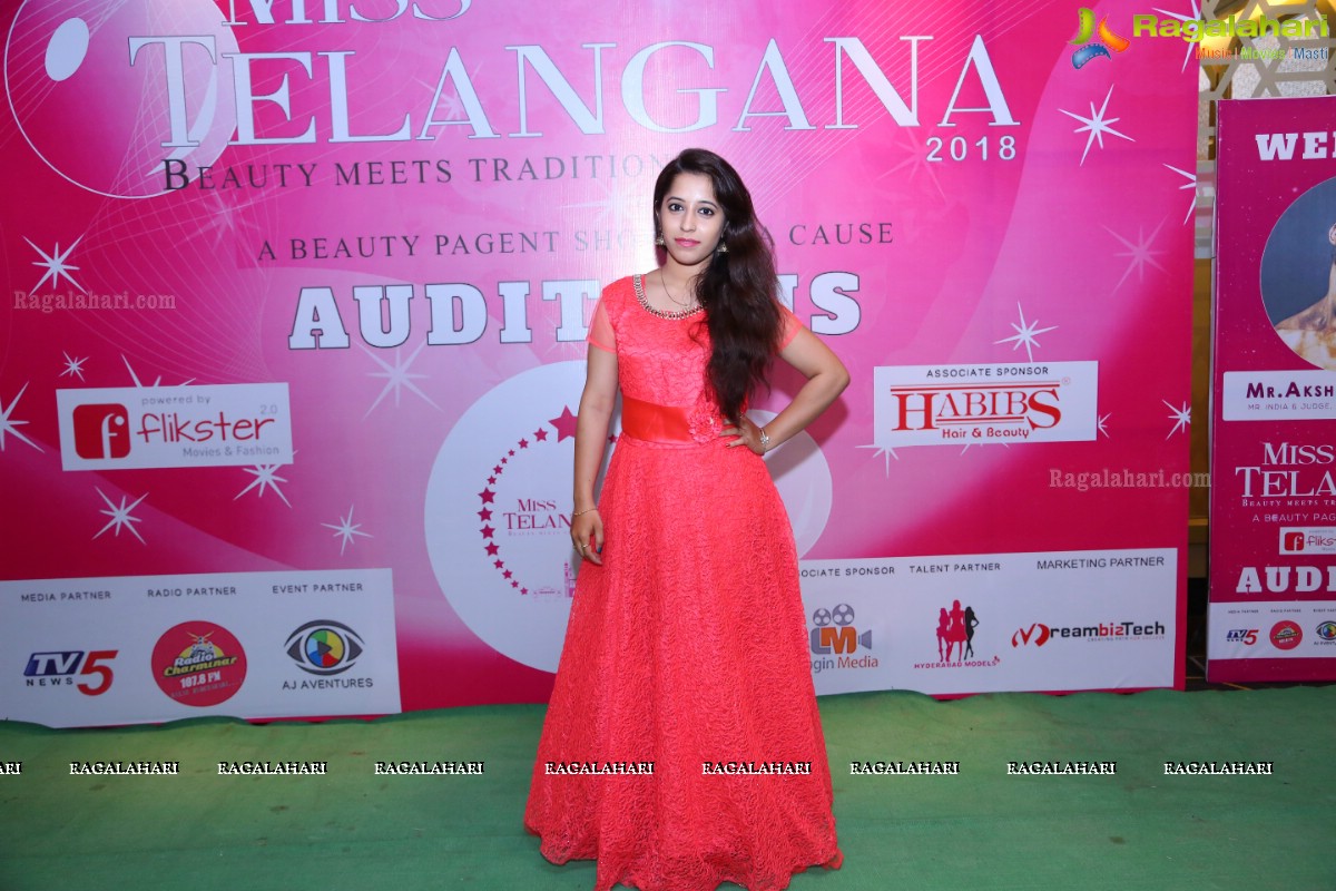 Naga Bhargavi at Miss Telangana Auditions 2018