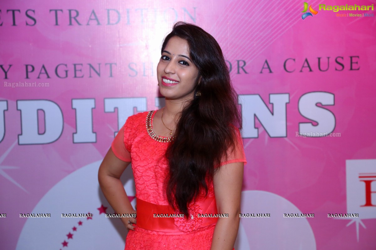 Naga Bhargavi at Miss Telangana Auditions 2018