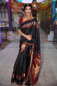 Manchu Lakshmi at Gudi Sambaralu at Dharampuri Kshetram