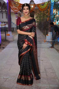 Manchu Lakshmi at Gudi Sambaralu at Dharampuri Kshetram