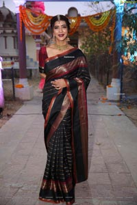 Manchu Lakshmi at Gudi Sambaralu at Dharampuri Kshetram