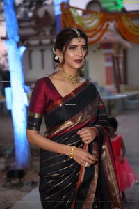 Manchu Lakshmi at Gudi Sambaralu at Dharampuri Kshetram