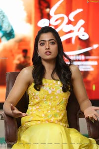 Rashmika Mandanna at Bheeshma Release Interview