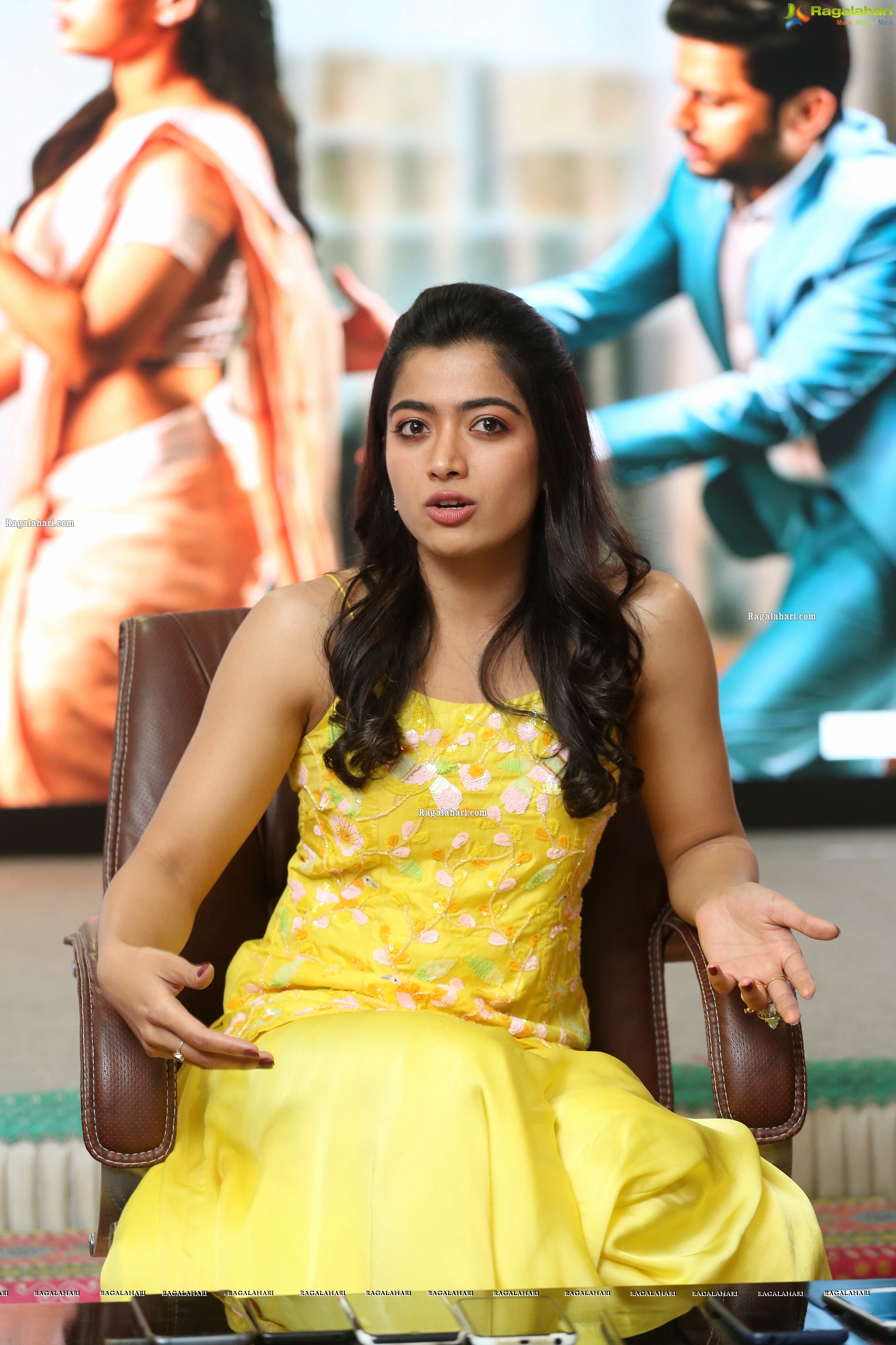 Rashmika Mandanna at Bheeshma Release Interview - HD Gallery