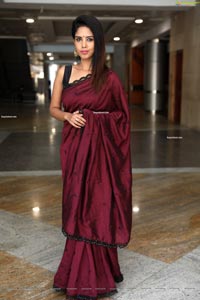 Anika Prem in Gorgeous Red Saree