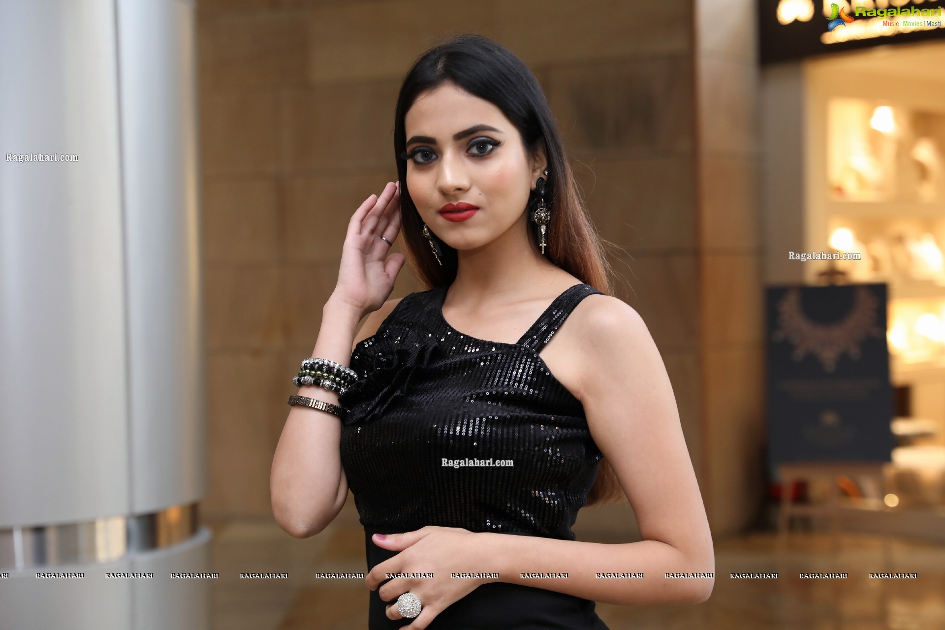 Dimple Thakur Front Slit Bodycon Dress, HD Photo Gallery