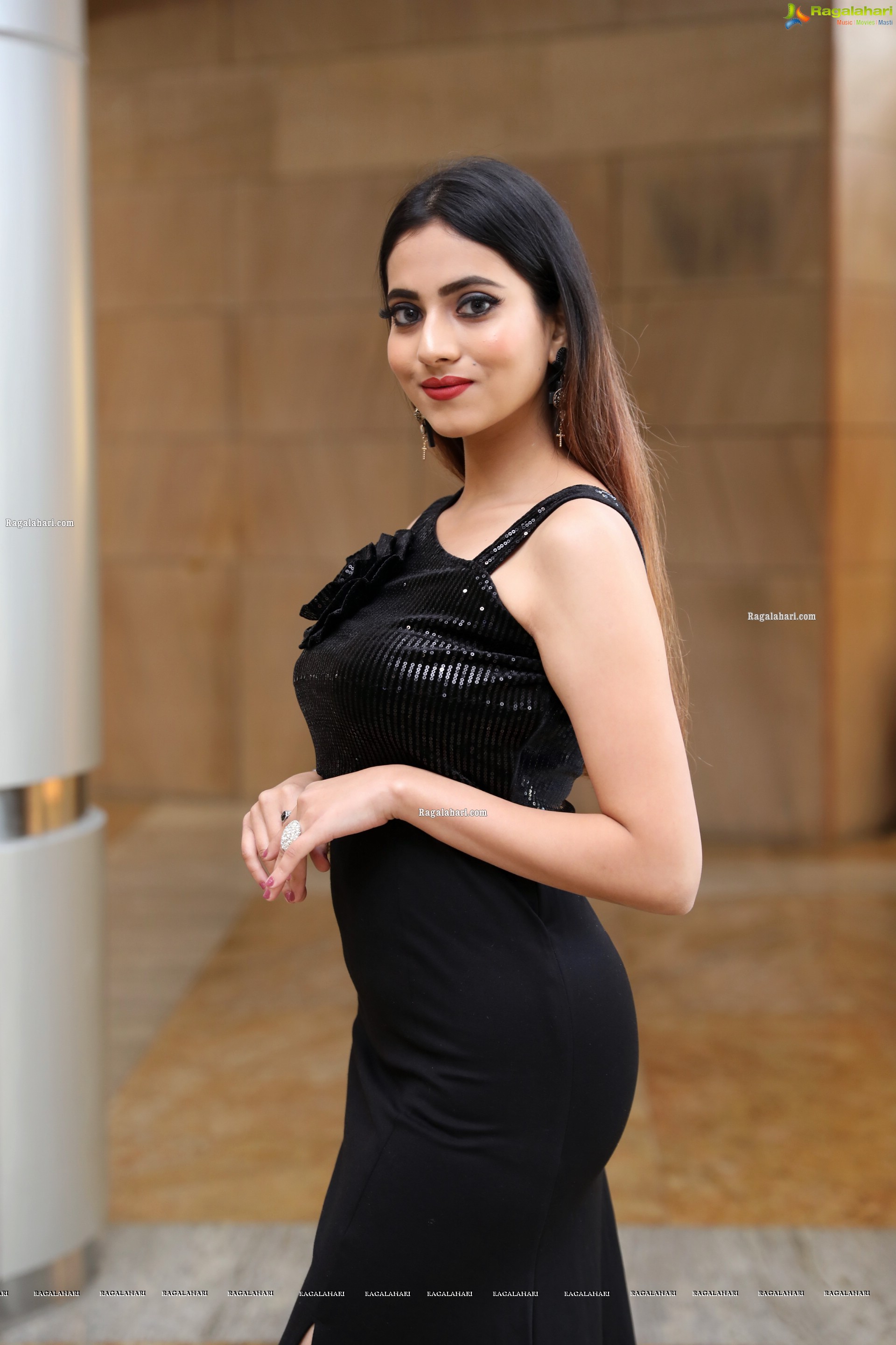 Dimple Thakur Front Slit Bodycon Dress, HD Photo Gallery