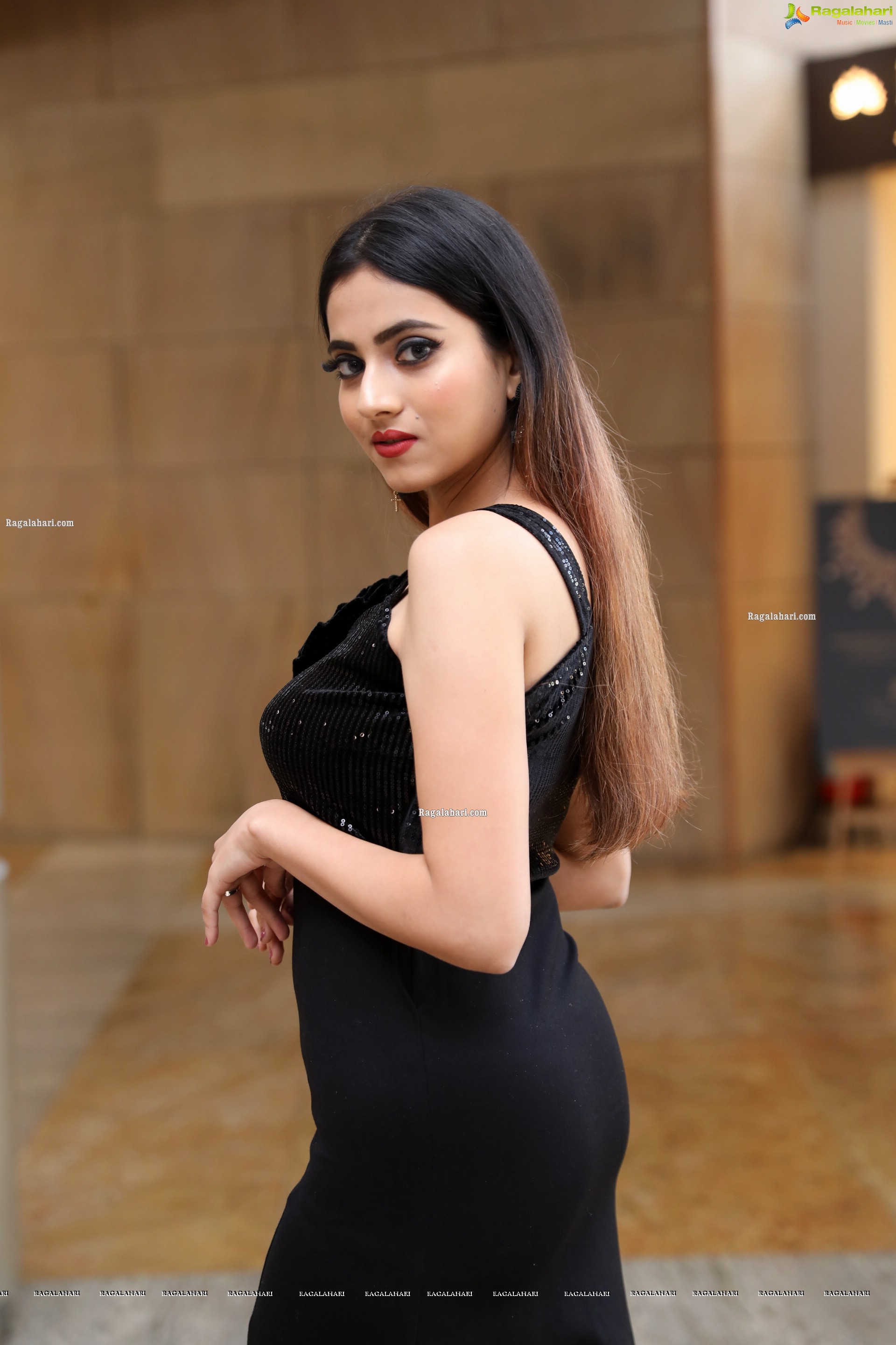 Dimple Thakur Front Slit Bodycon Dress, HD Photo Gallery