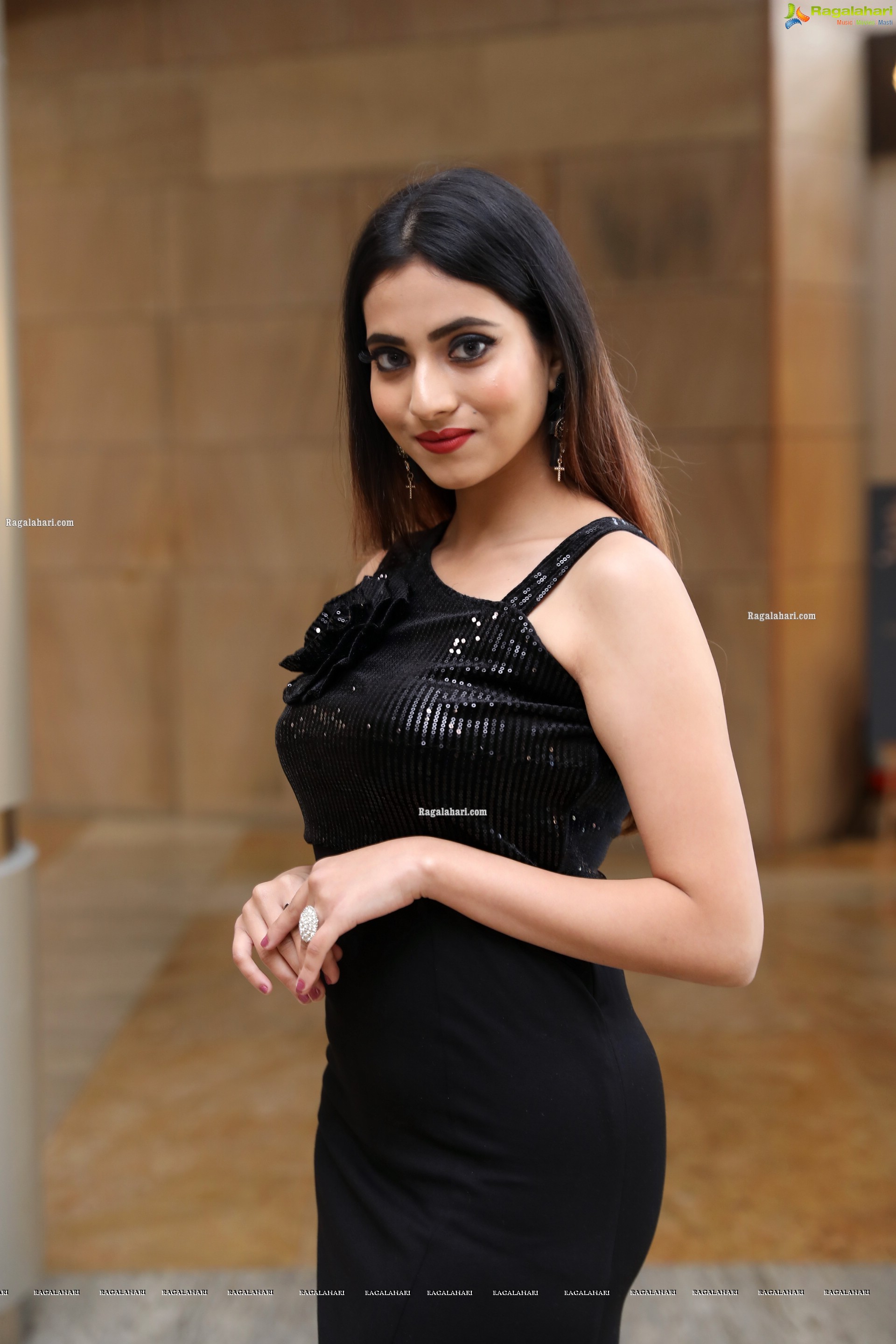 Dimple Thakur Front Slit Bodycon Dress, HD Photo Gallery