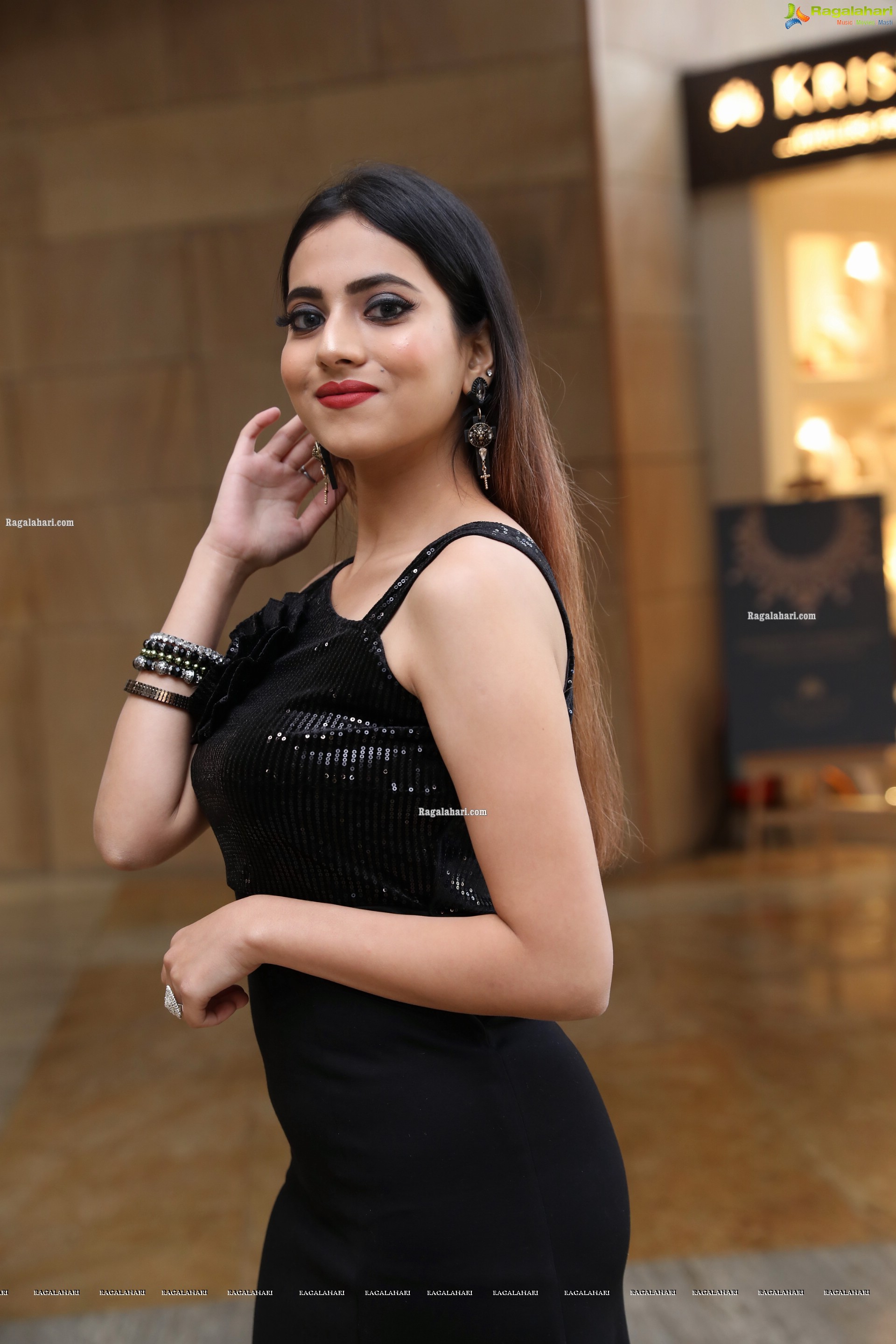 Dimple Thakur Front Slit Bodycon Dress, HD Photo Gallery