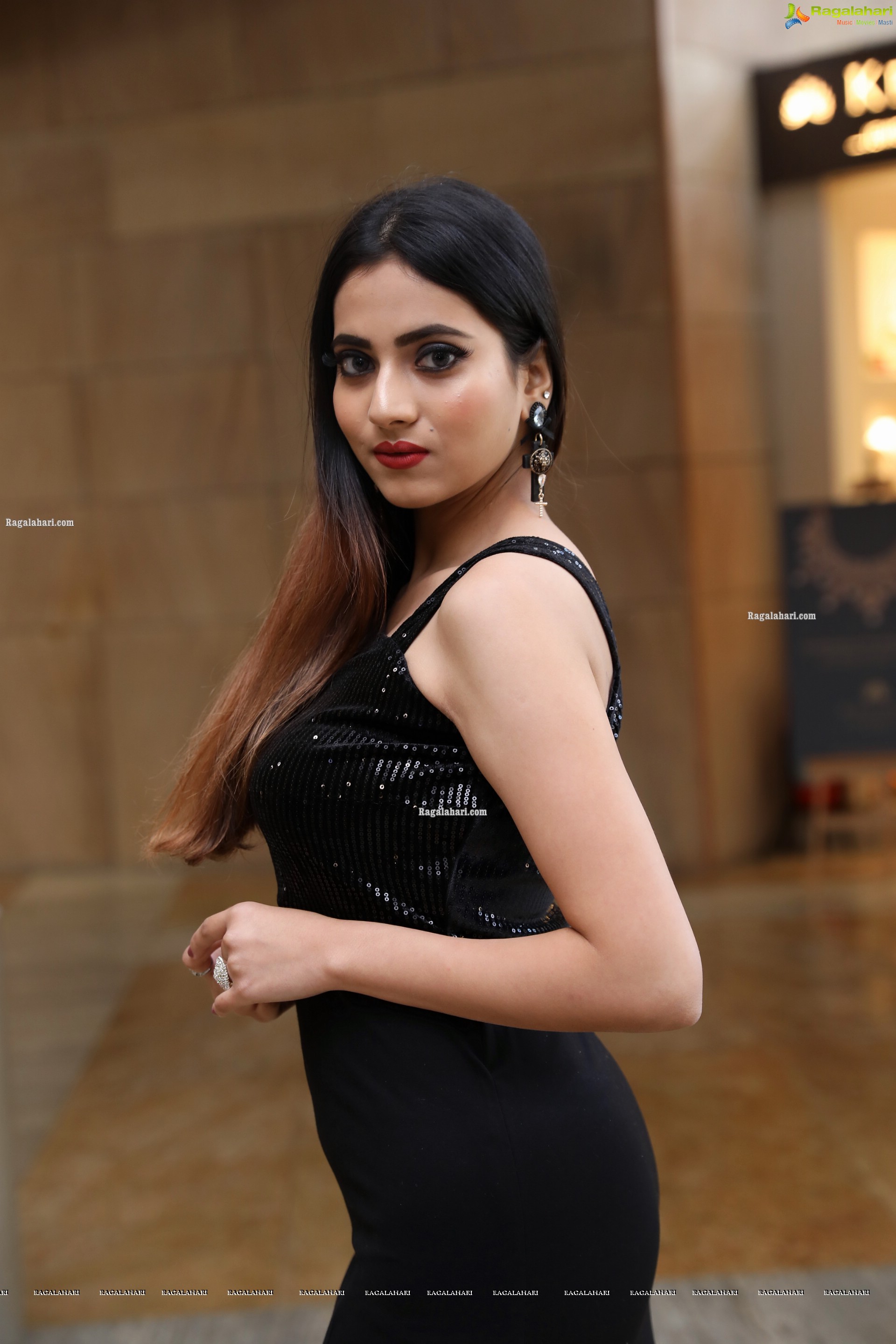 Dimple Thakur Front Slit Bodycon Dress, HD Photo Gallery