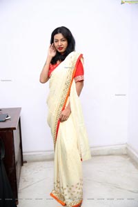 Kavita Mahatho in Beautiful Designer Saree