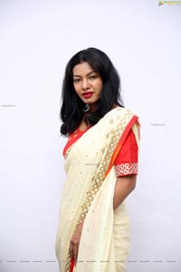 Kavita Mahatho in Beautiful Designer Saree