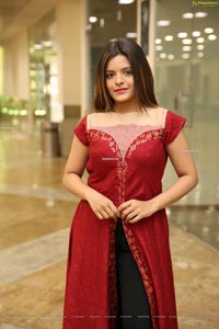 Kusumm in Red Fashionable Front Slit Kurti