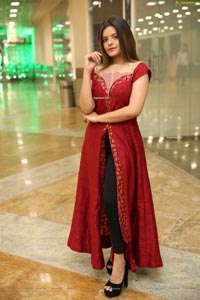 Kusumm in Red Fashionable Front Slit Kurti