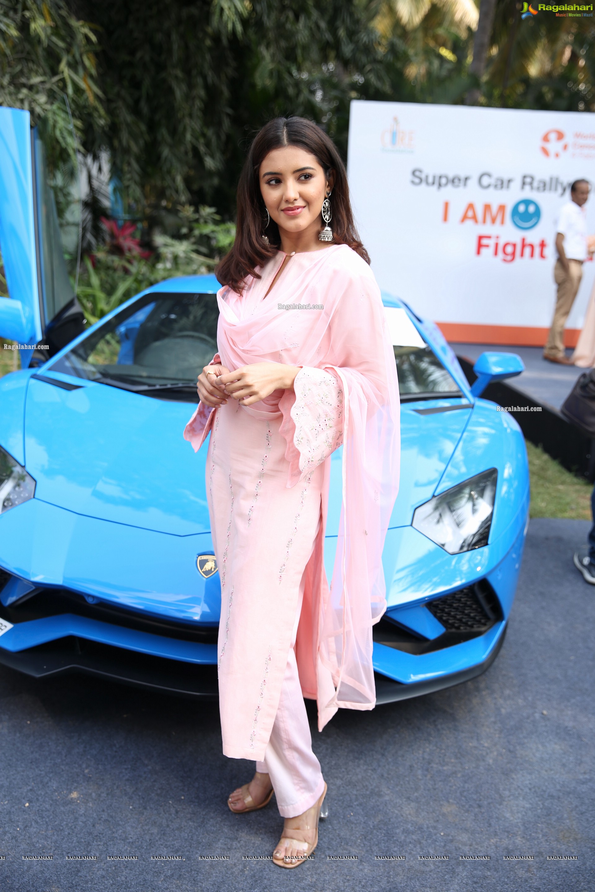 Malvika Sharma at Cancer Awareness Super Car Rally, HD Photo Gallery