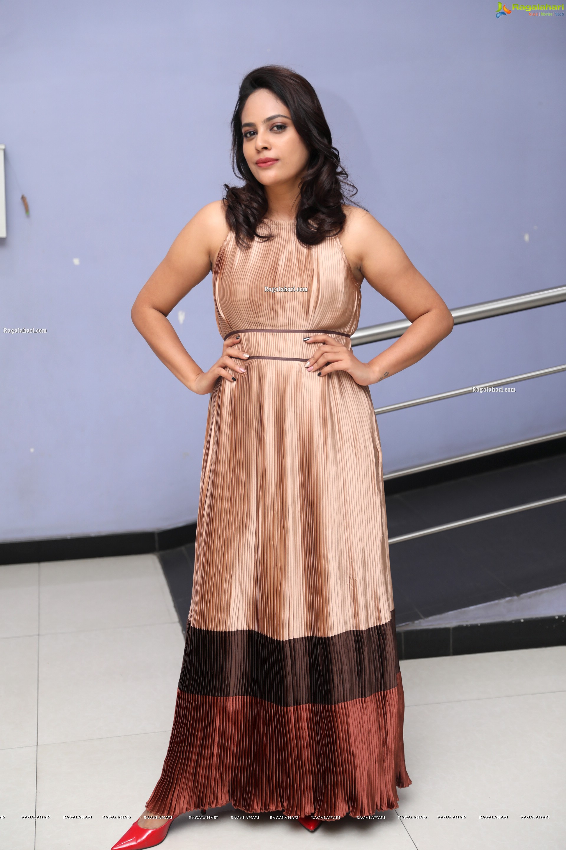 Nandita Swetha at Akshara Movie Promotions, HD Photo Gallery