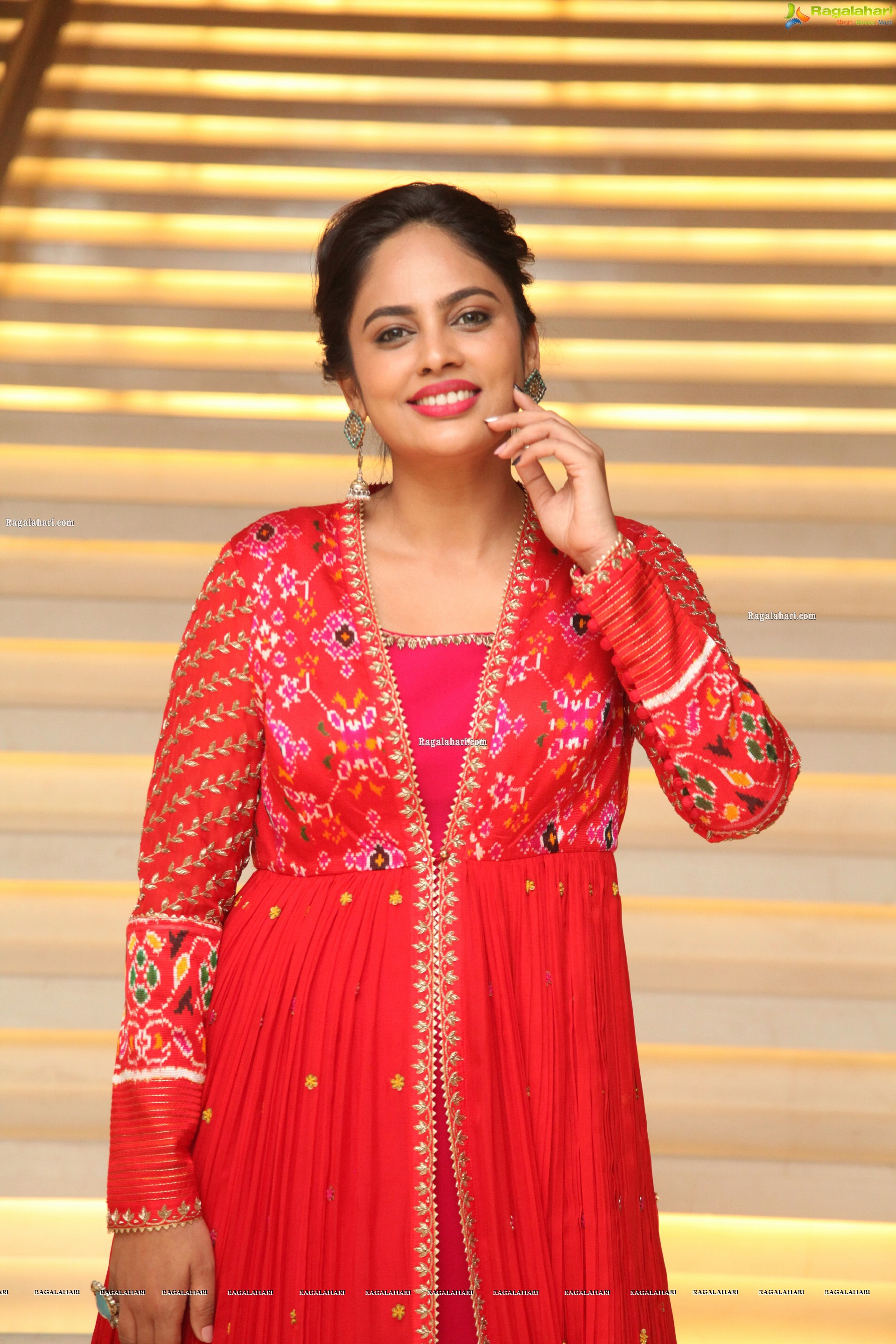 Nandita Swetha at Kapatadhaari Movie Pre-Release Event, HD Photo Gallery