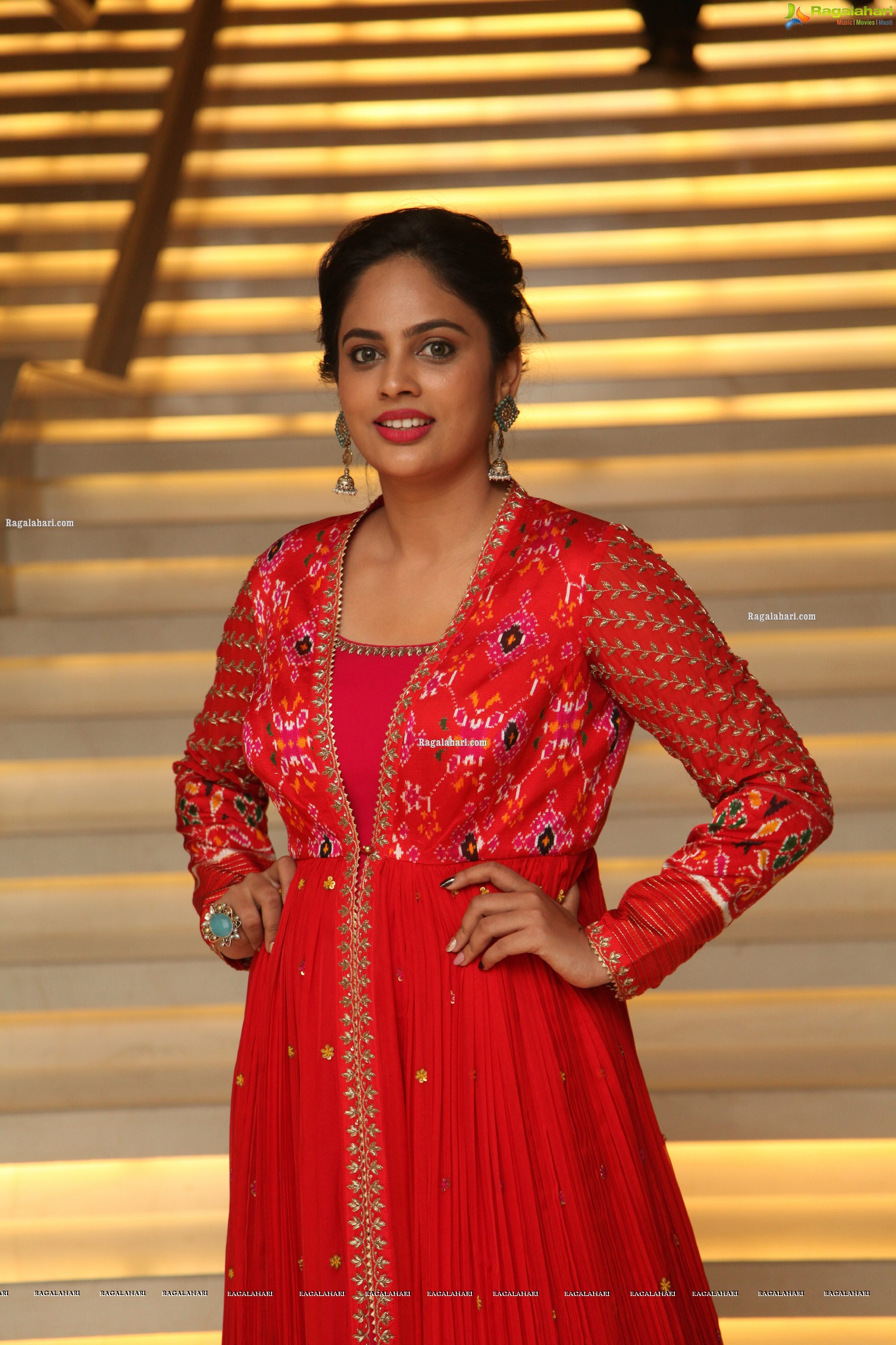 Nandita Swetha at Kapatadhaari Movie Pre-Release Event, HD Photo Gallery