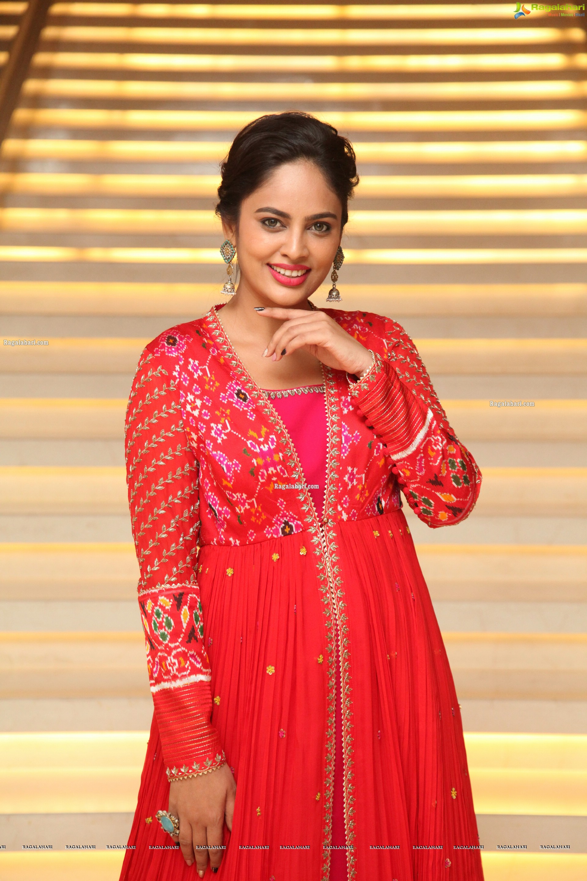 Nandita Swetha at Kapatadhaari Movie Pre-Release Event, HD Photo Gallery