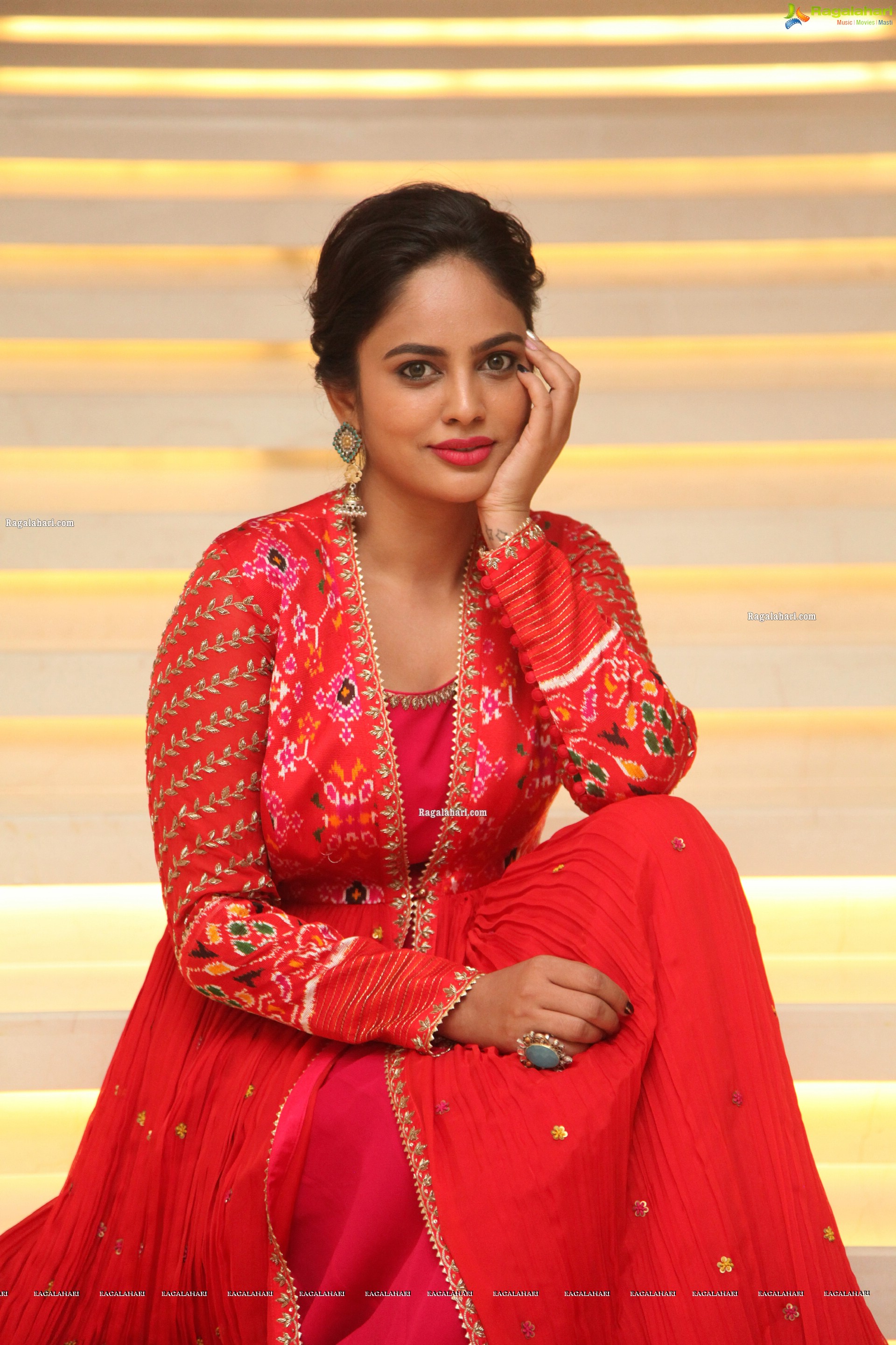 Nandita Swetha at Kapatadhaari Movie Pre-Release Event, HD Photo Gallery