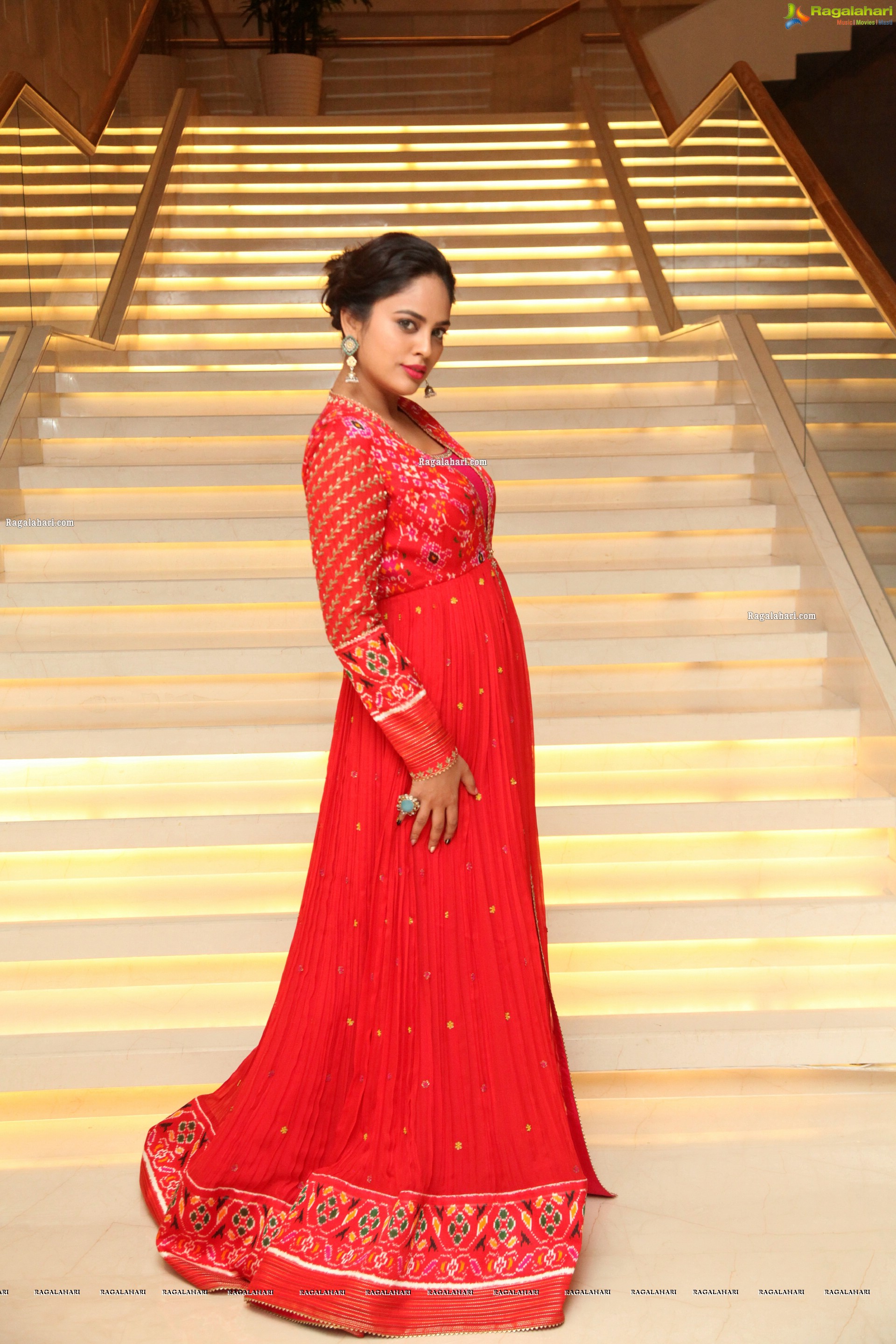Nandita Swetha at Kapatadhaari Movie Pre-Release Event, HD Photo Gallery