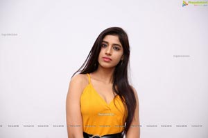 Naziya Khan at Yellow Spaghetti Strap Mini Dress