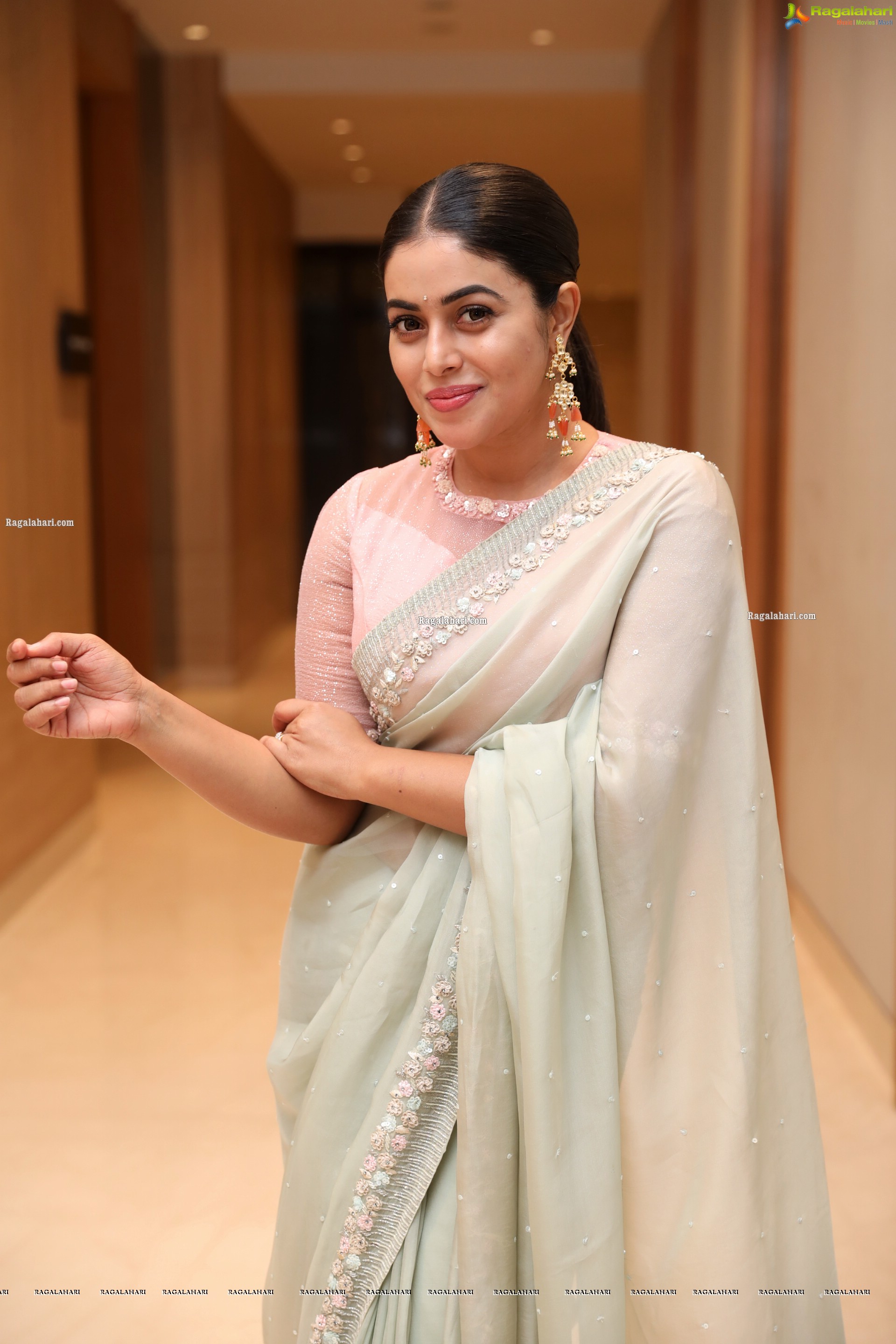 Poorna at Power Play Movie Pre-Release Event, HD Photo Gallery