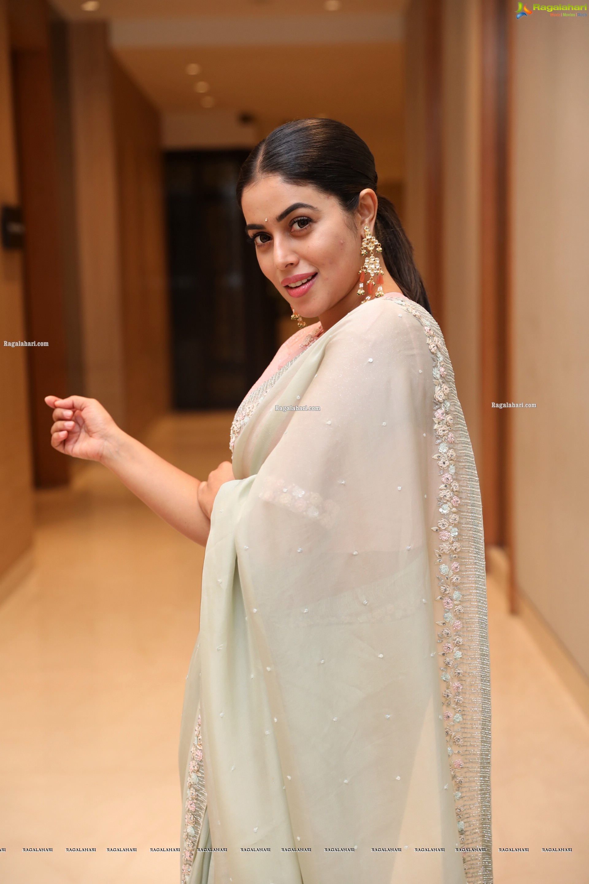 Poorna at Power Play Movie Pre-Release Event, HD Photo Gallery