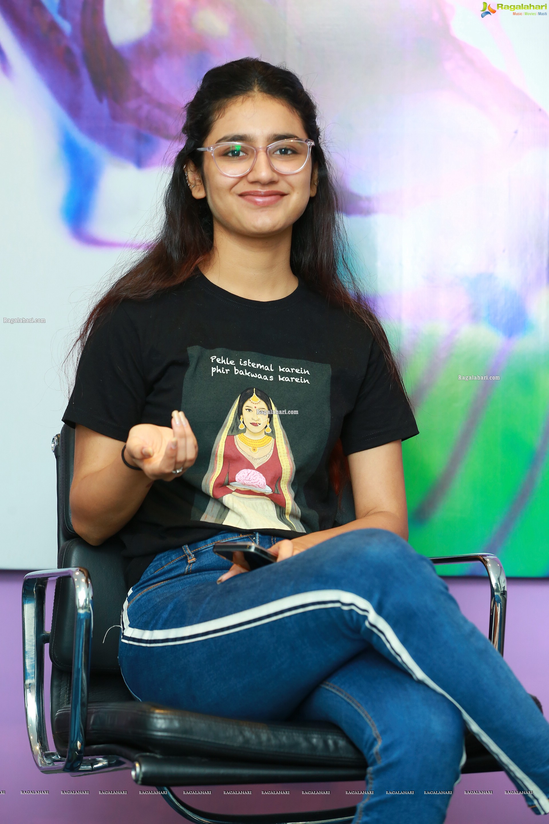 Priya Prakash Varrier at Check Movie Interview, HD Photo Gallery