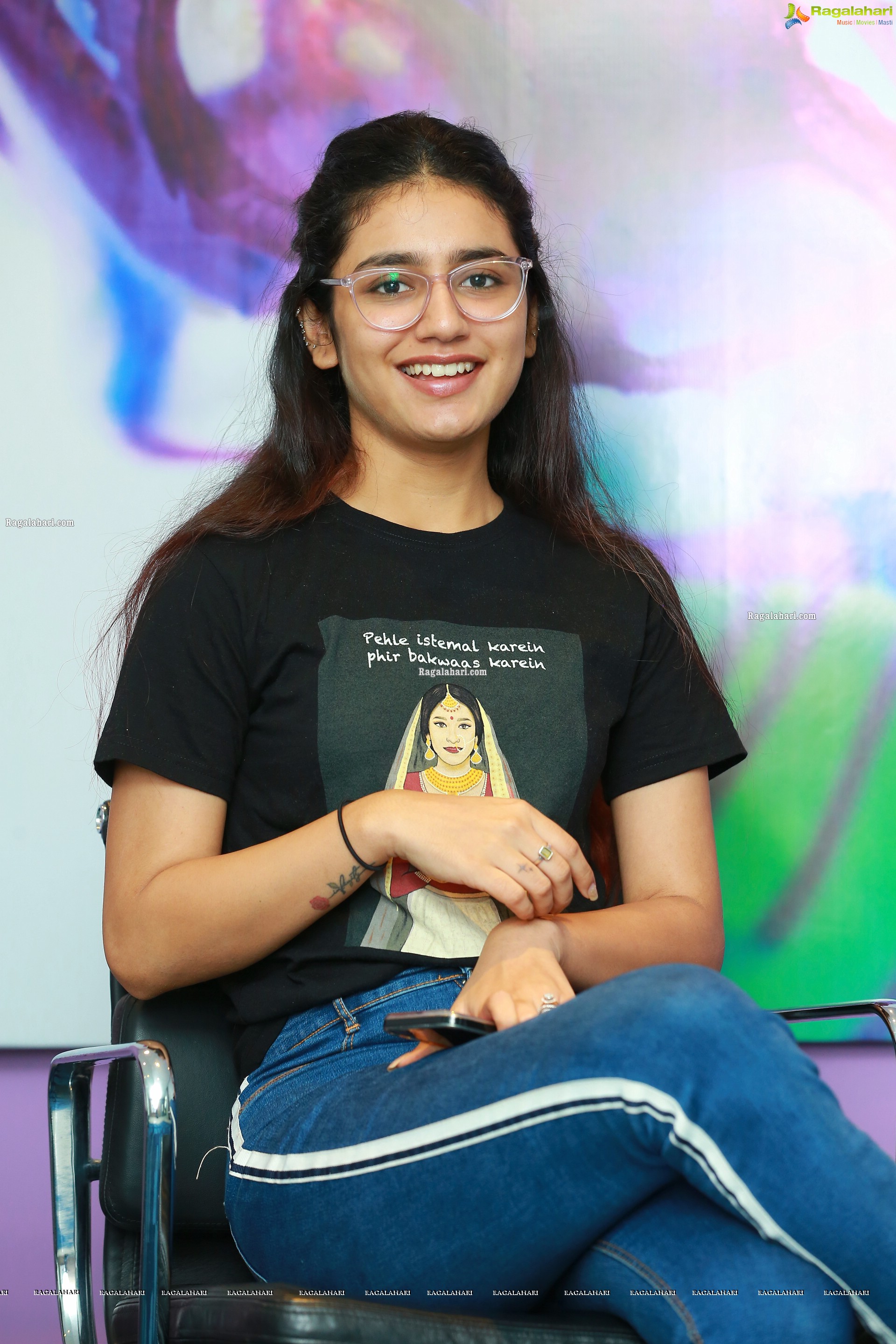 Priya Prakash Varrier at Check Movie Interview, HD Photo Gallery