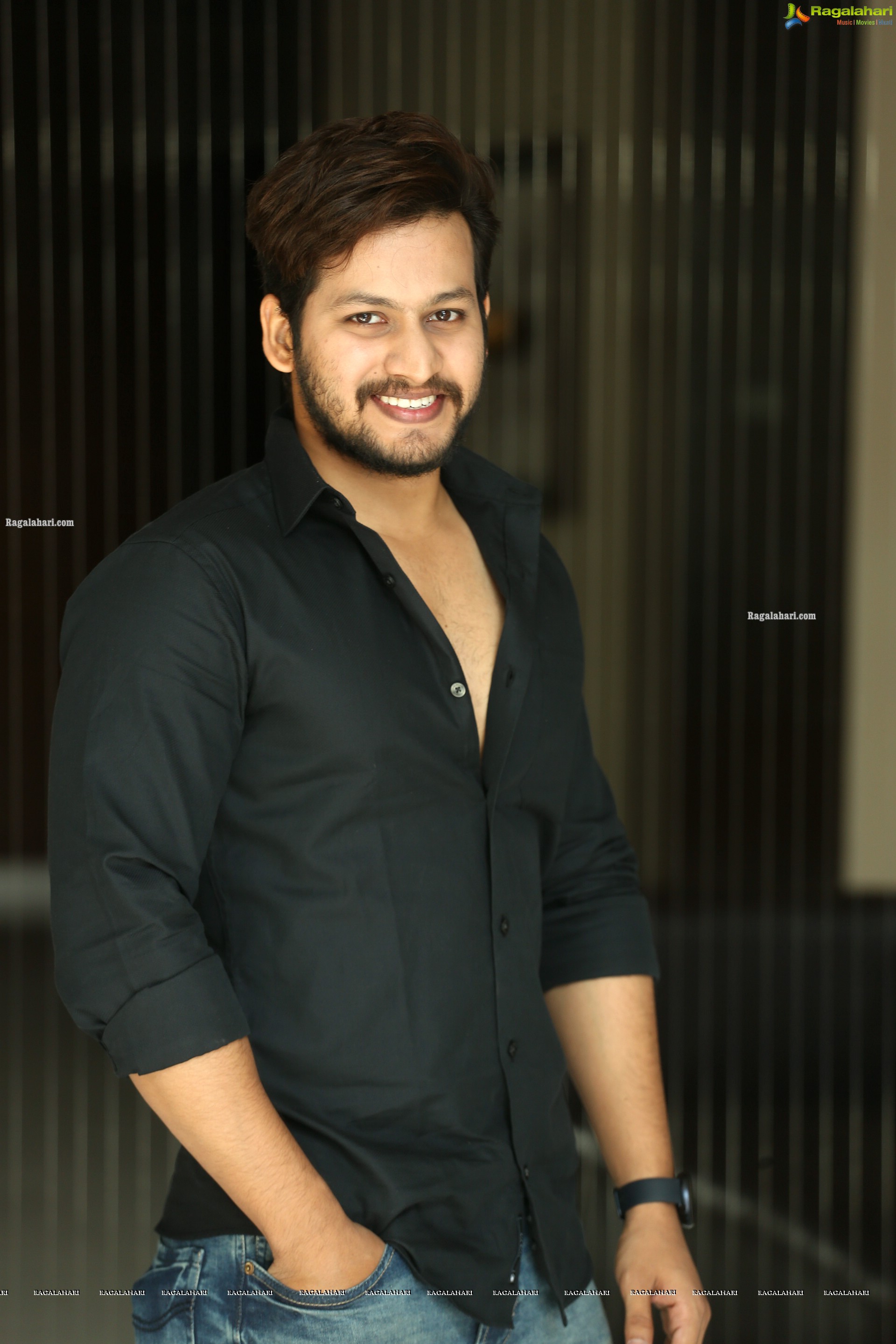 Anurag at Radhakrishna Movie Interview, HD Photo Gallery