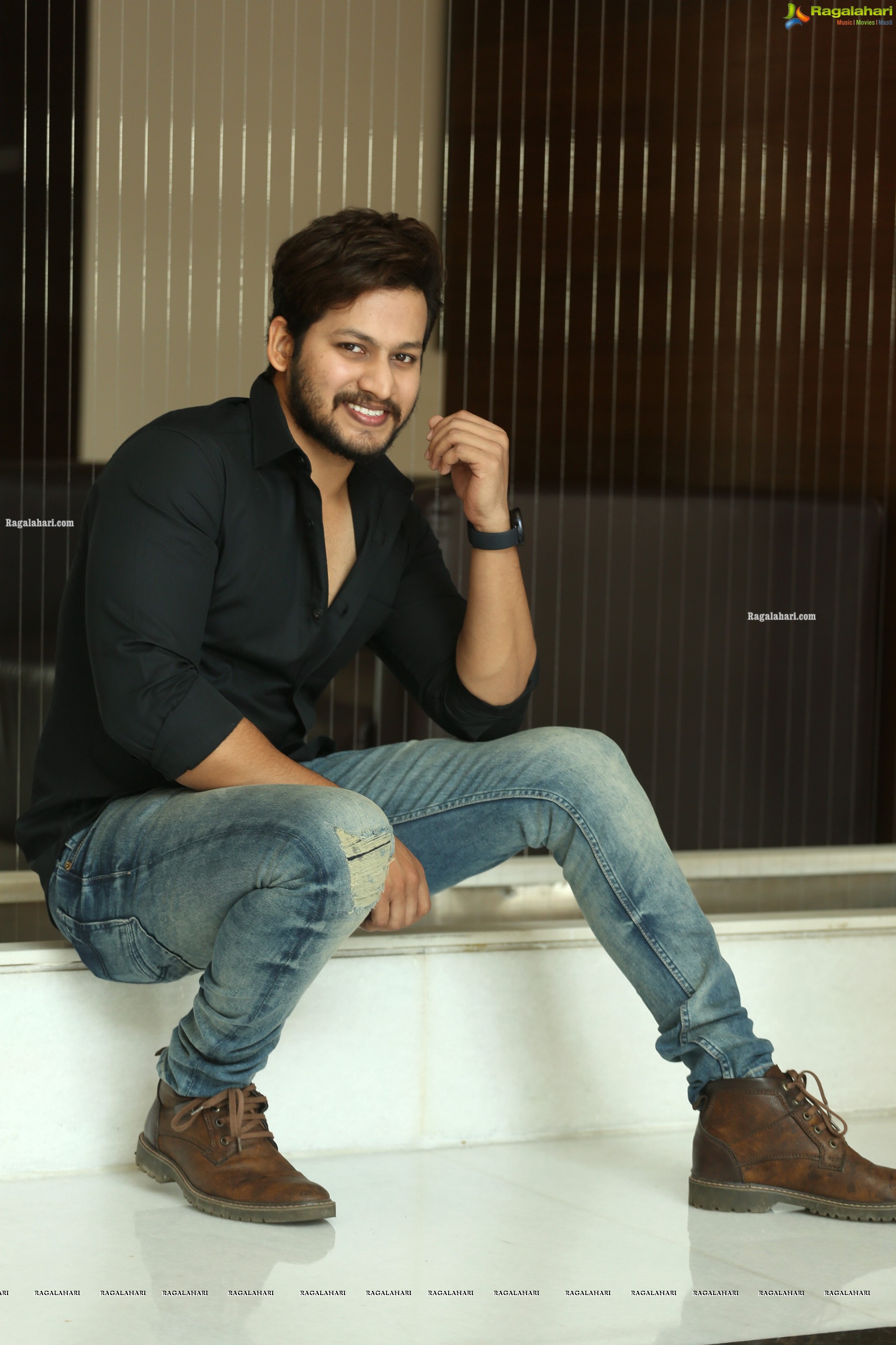 Anurag at Radhakrishna Movie Interview, HD Photo Gallery