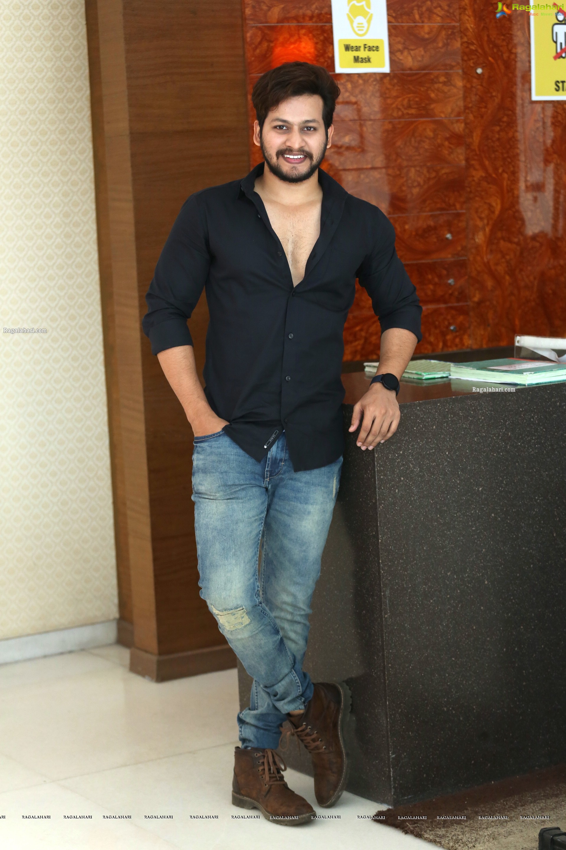 Anurag at Radhakrishna Movie Interview, HD Photo Gallery