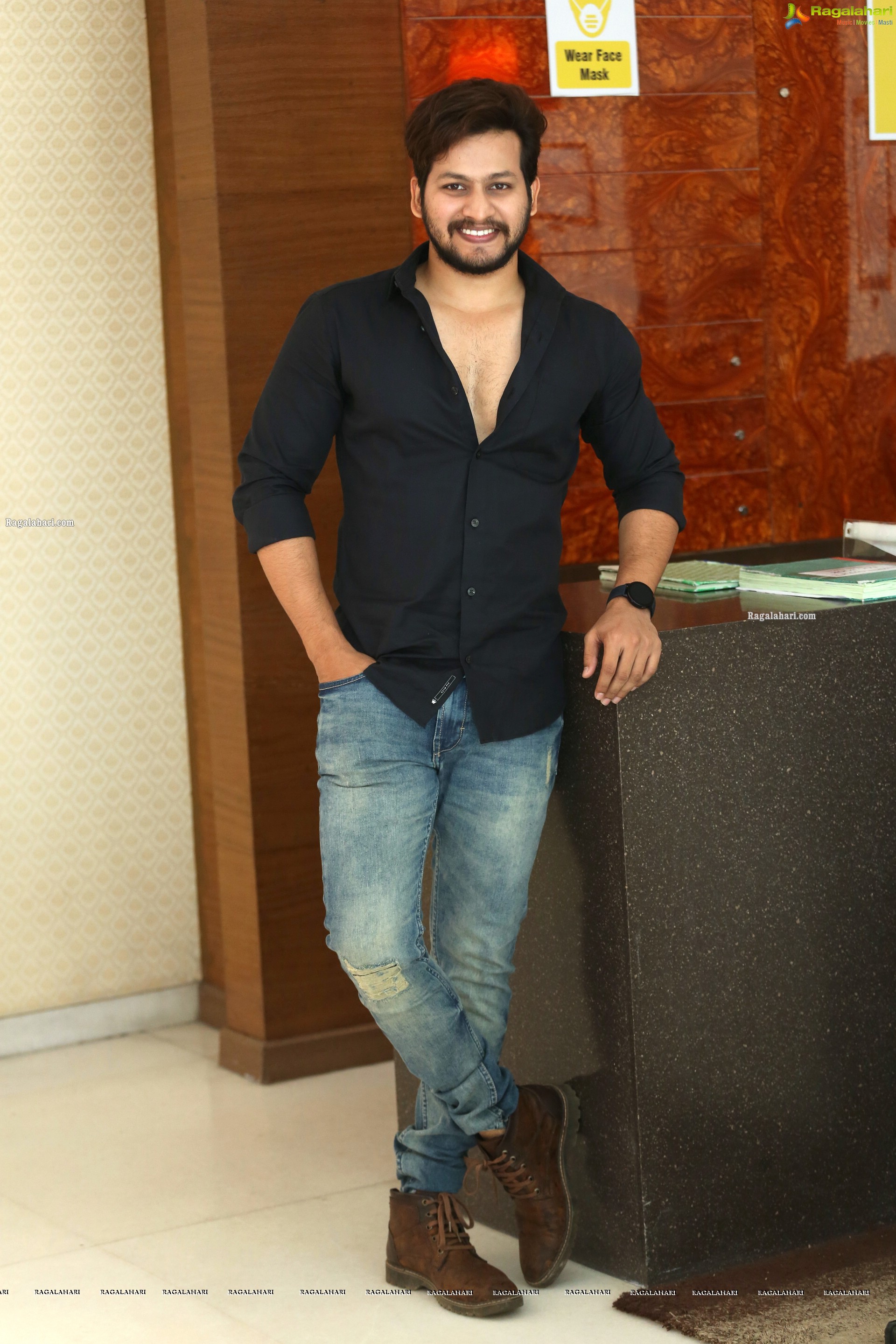 Anurag at Radhakrishna Movie Interview, HD Photo Gallery