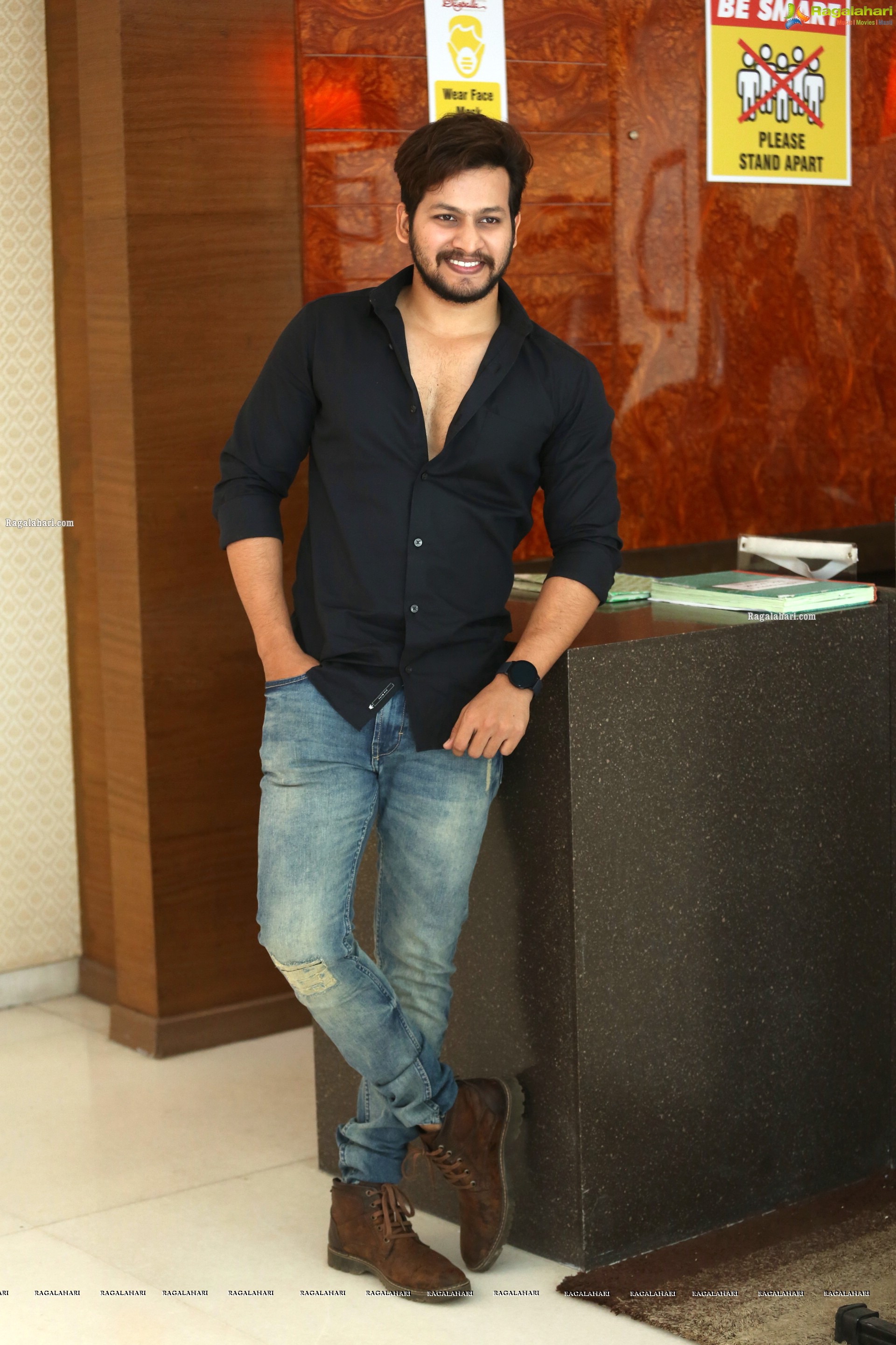 Anurag at Radhakrishna Movie Interview, HD Photo Gallery