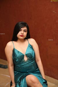 Selvin Batada in Dark Turquoise Spaghetti Straps Satin Dress