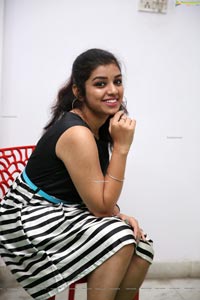 Shrithi Sharma in Black and White Stripes Mini Dress