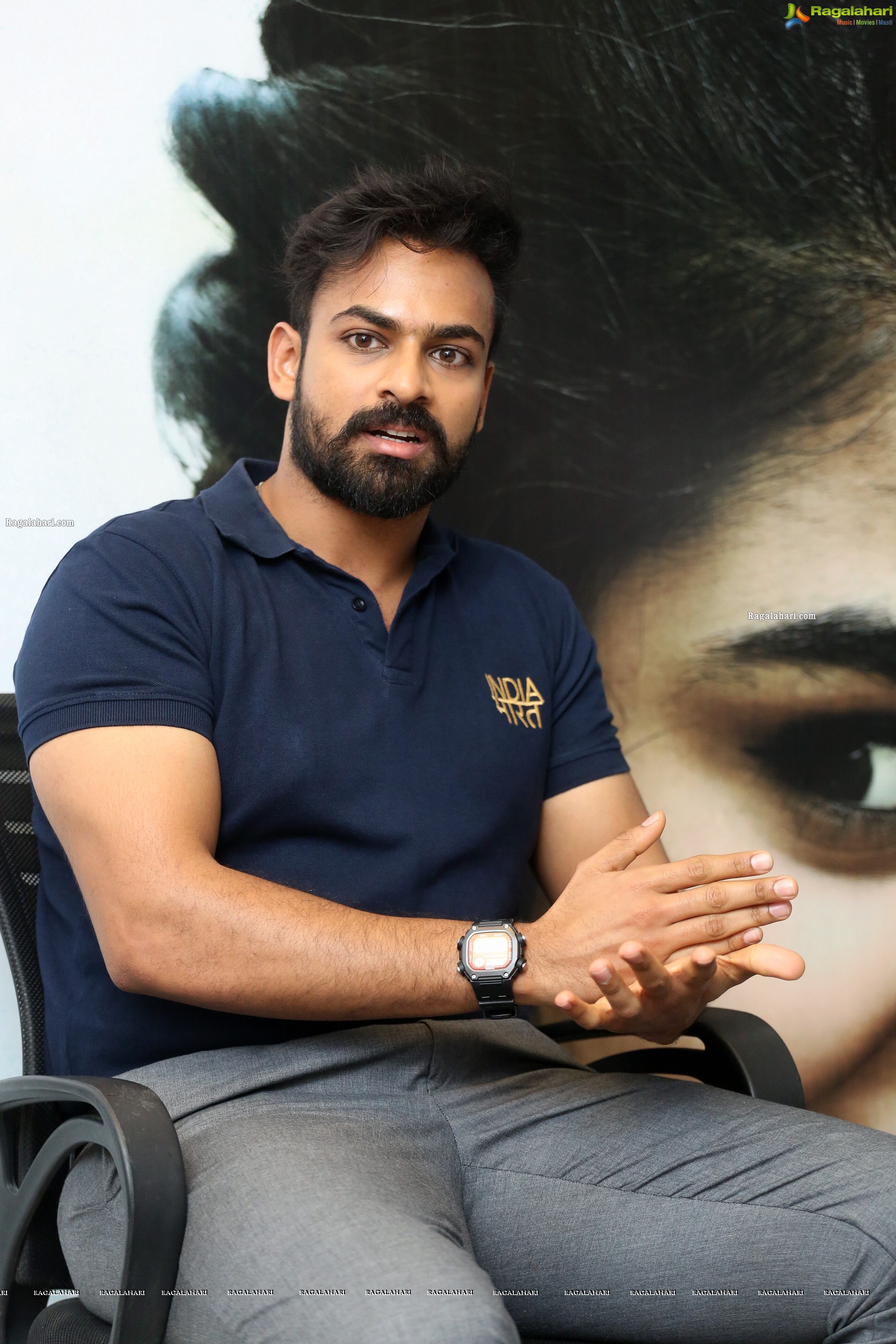 Vaisshnav Tej at Uppena Movie Interview, HD Photo Gallery